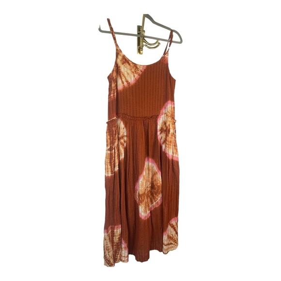 Anthropologie The Odells Tie-Dye Maxi Dress Sleeveless Textured Seersucker Small - Picture 10 of 16